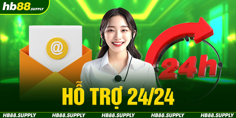 hỗ trợ 24/24 tại hb88